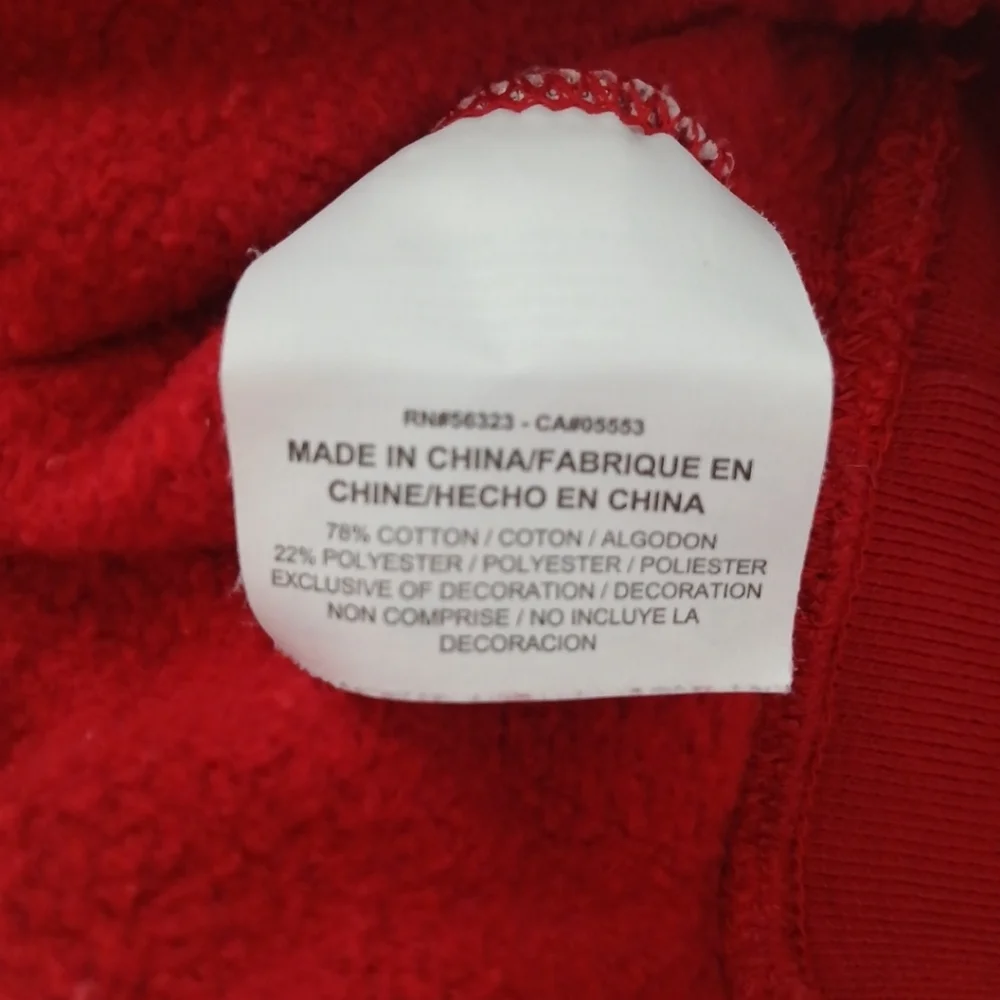 Vintage Jordan Crewneck Sweatshirt Red Long Sleeved Men's Size:XL